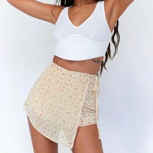 Louisa Mini Skirt Yellow